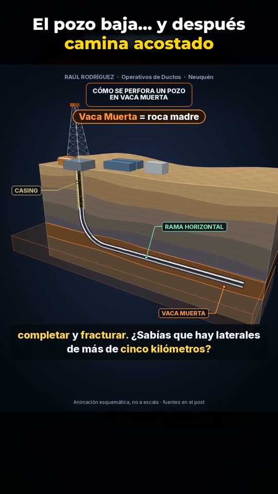 Cómo se perfora un pozo en Vaca Muerta