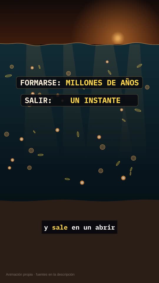 Tardó millones de años en formarse… y sale en un instante