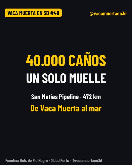 40.000 caños por un solo muelle